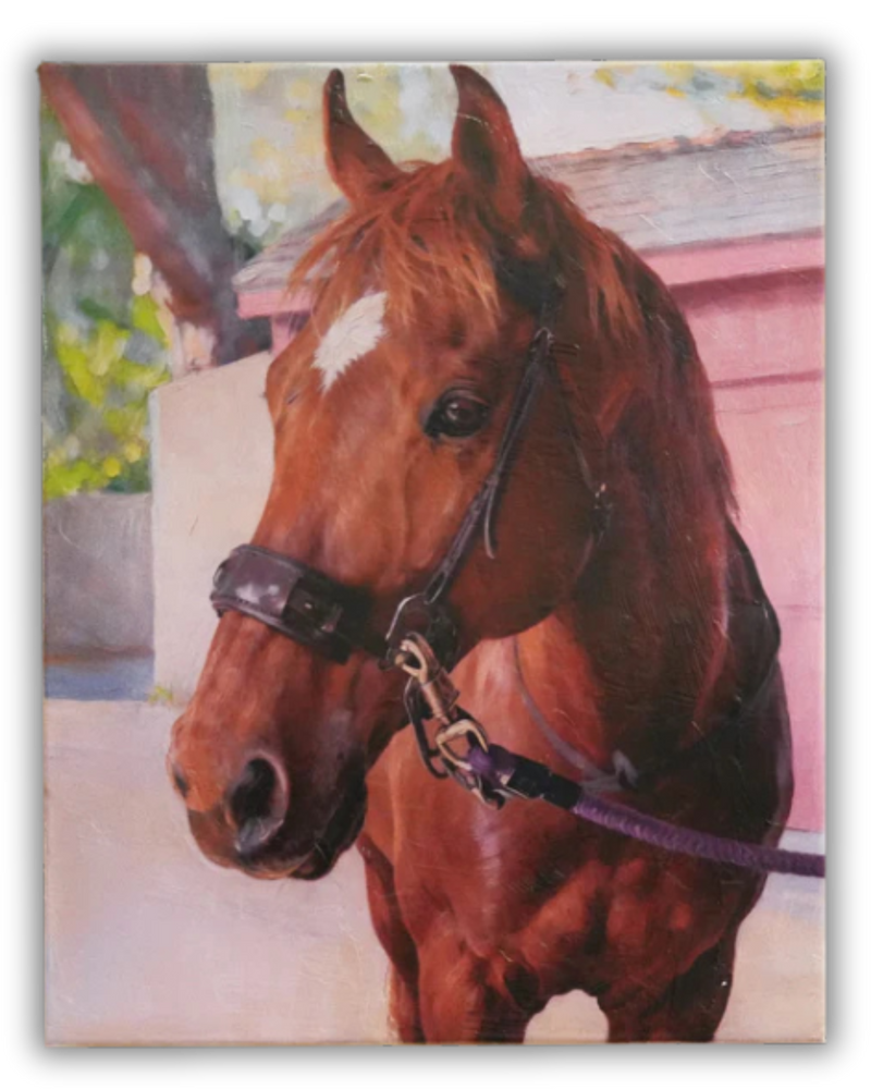 horse oil painting